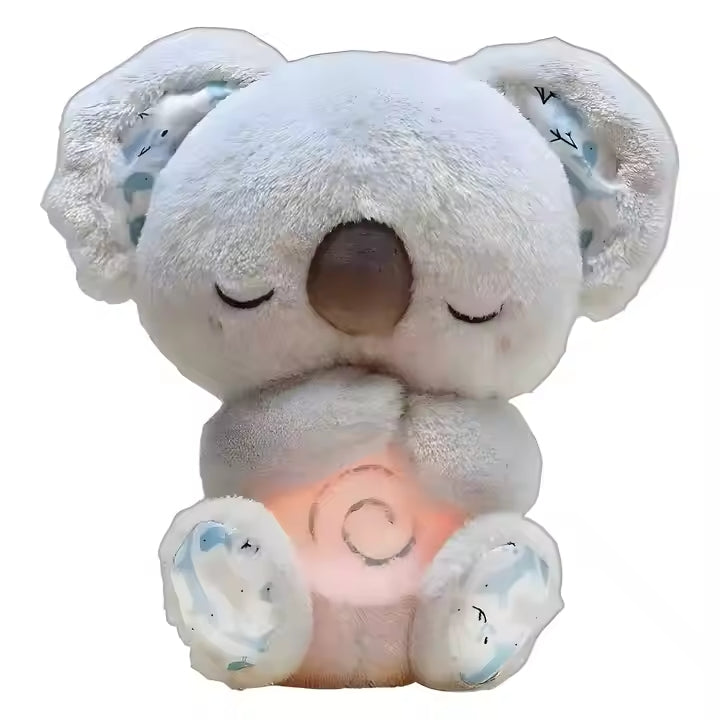 Koala de peluche con luz, respiración y sonido