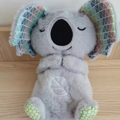 Koala de peluche con luz, respiración y sonido